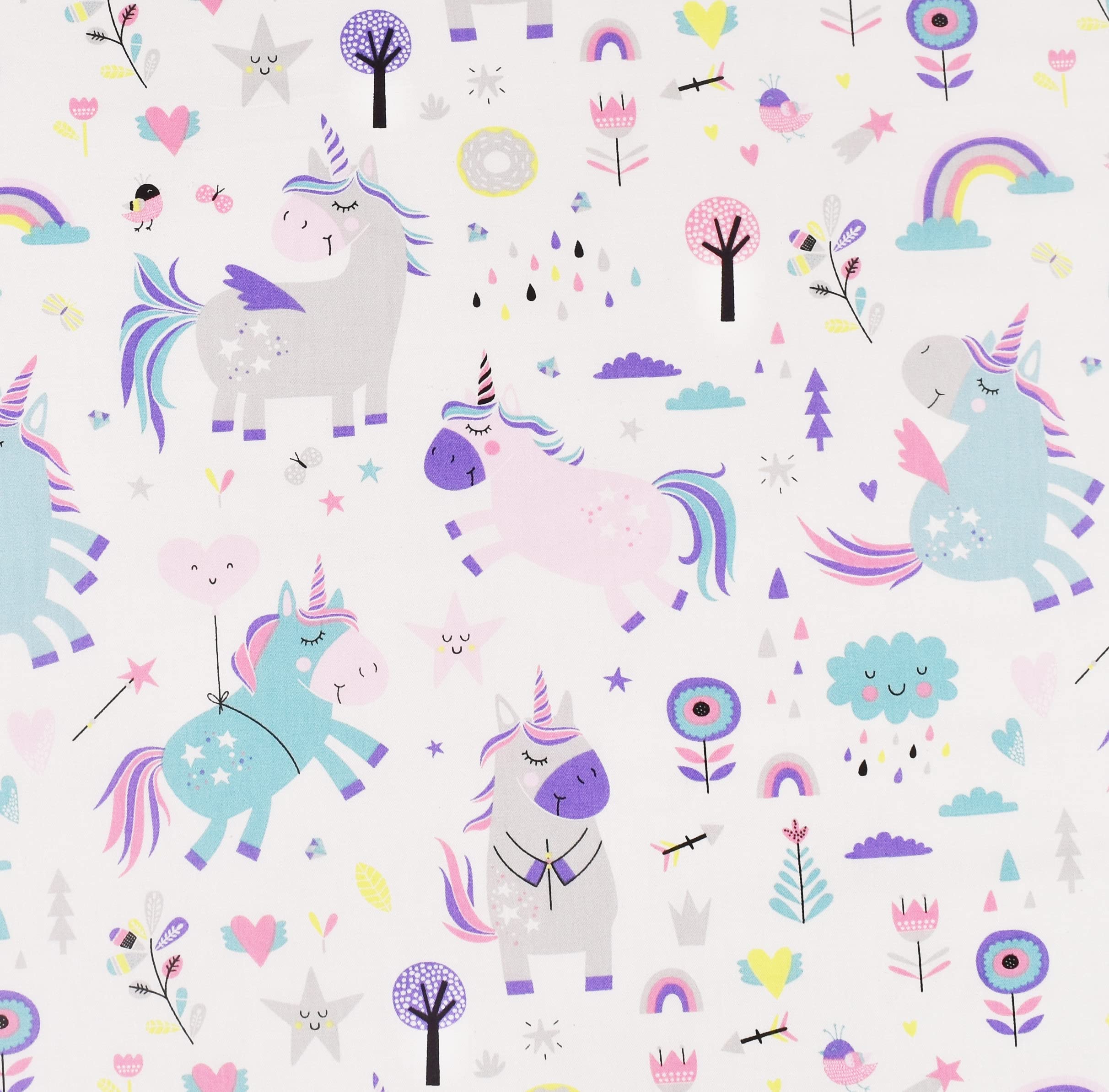 Scientific Sleep Unicorn Rainbow bedding set for twin rooms provides breathable comfort.