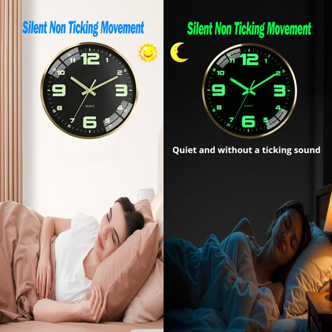 Scnfed clock tempered glass protects against shocks.