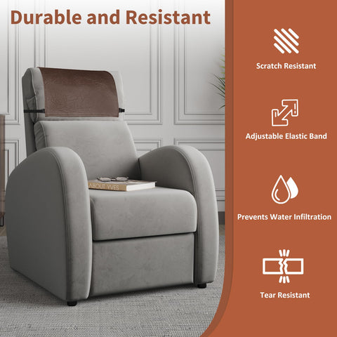 SCNK faux leather close-up showing durable, stain-resistant material