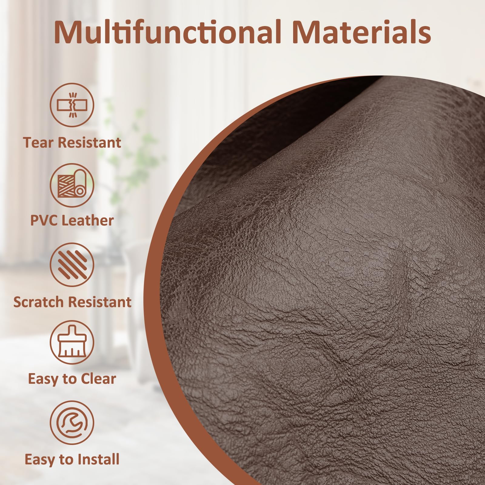 SCNK recliner protector in dark brown complements decor