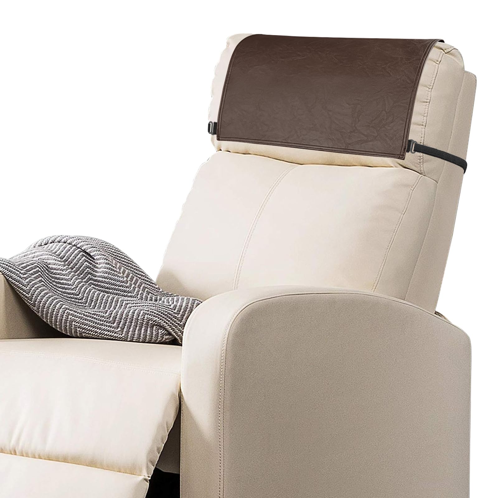 SCNK recliner headrest protector front view shields spills and stains
