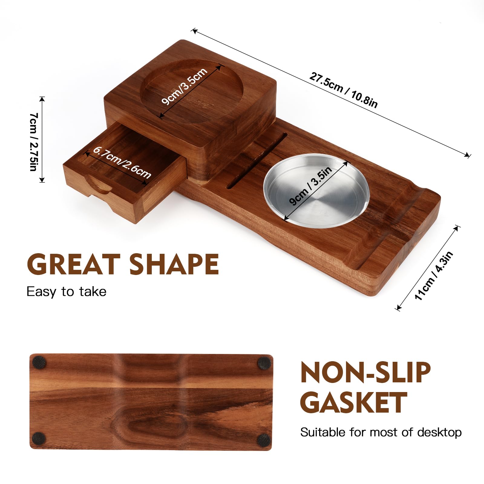 Scotte cigar cutter included for precise, effortless cuts during gatherings.