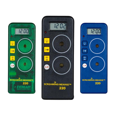 Screaming Meanie 220 alarm clock compact-size emphasizes pocket-friendly portability for everyday carry.
