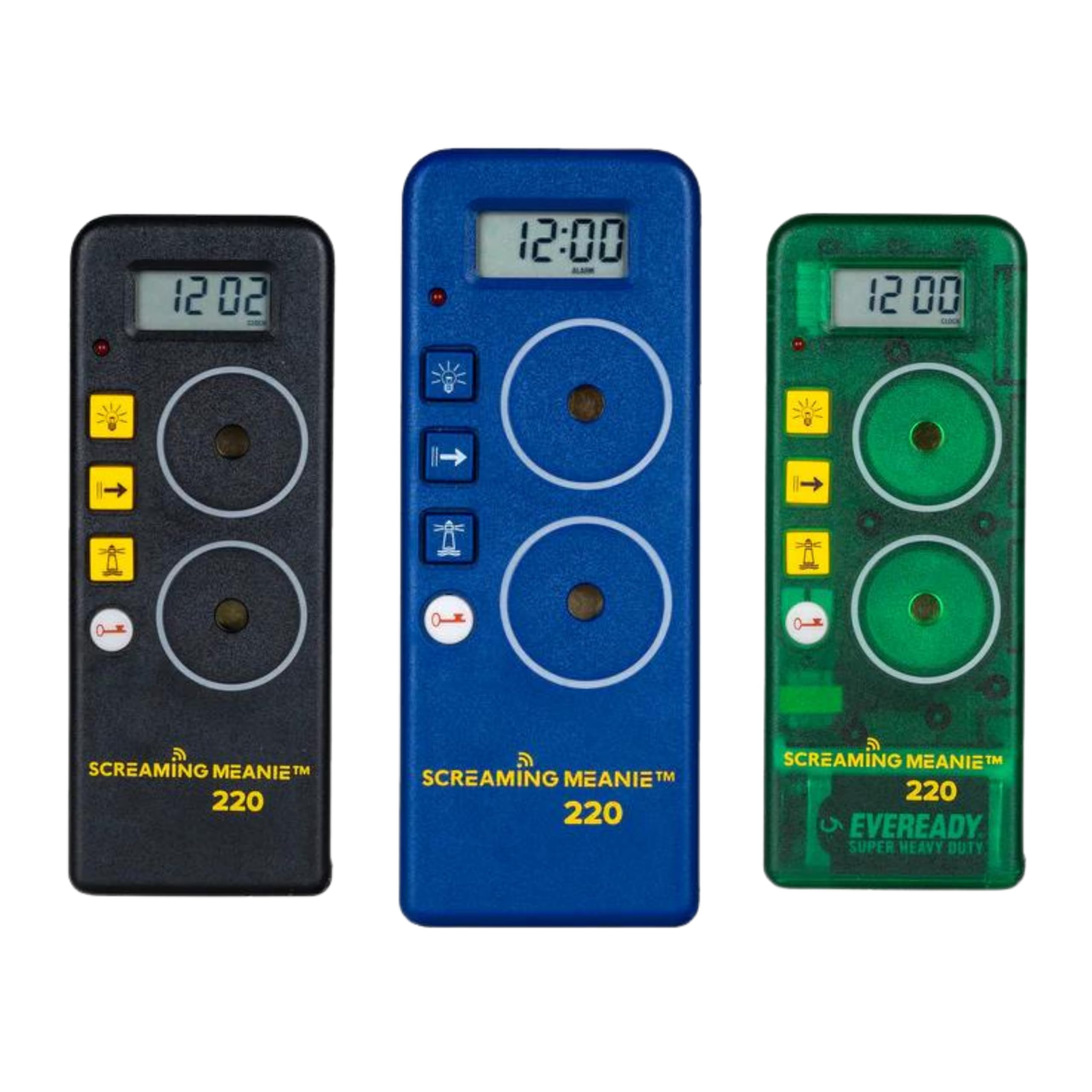 Screaming Meanie 220 included 9V battery detail for ready-to-use packaging