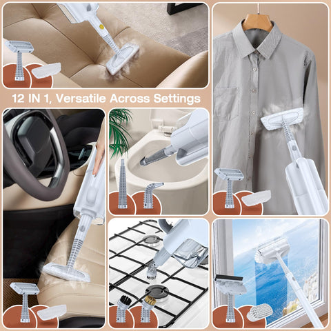ScrubWiz 10-in-1 accessories laid out for versatile cleaning.