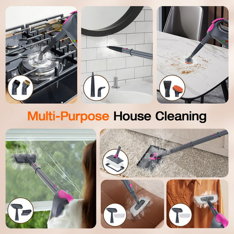 ScrubWiz handheld steamer cleans car interiors without chemicals