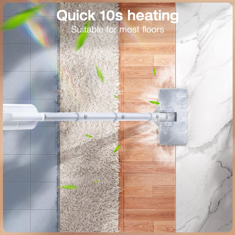 ScrubWiz detachable handheld steam cleaner in use for above-floor tasks.