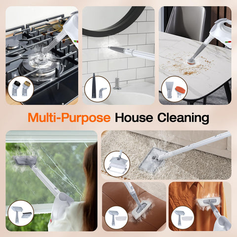 ScrubWiz safety lock prevents accidental steam while you clean