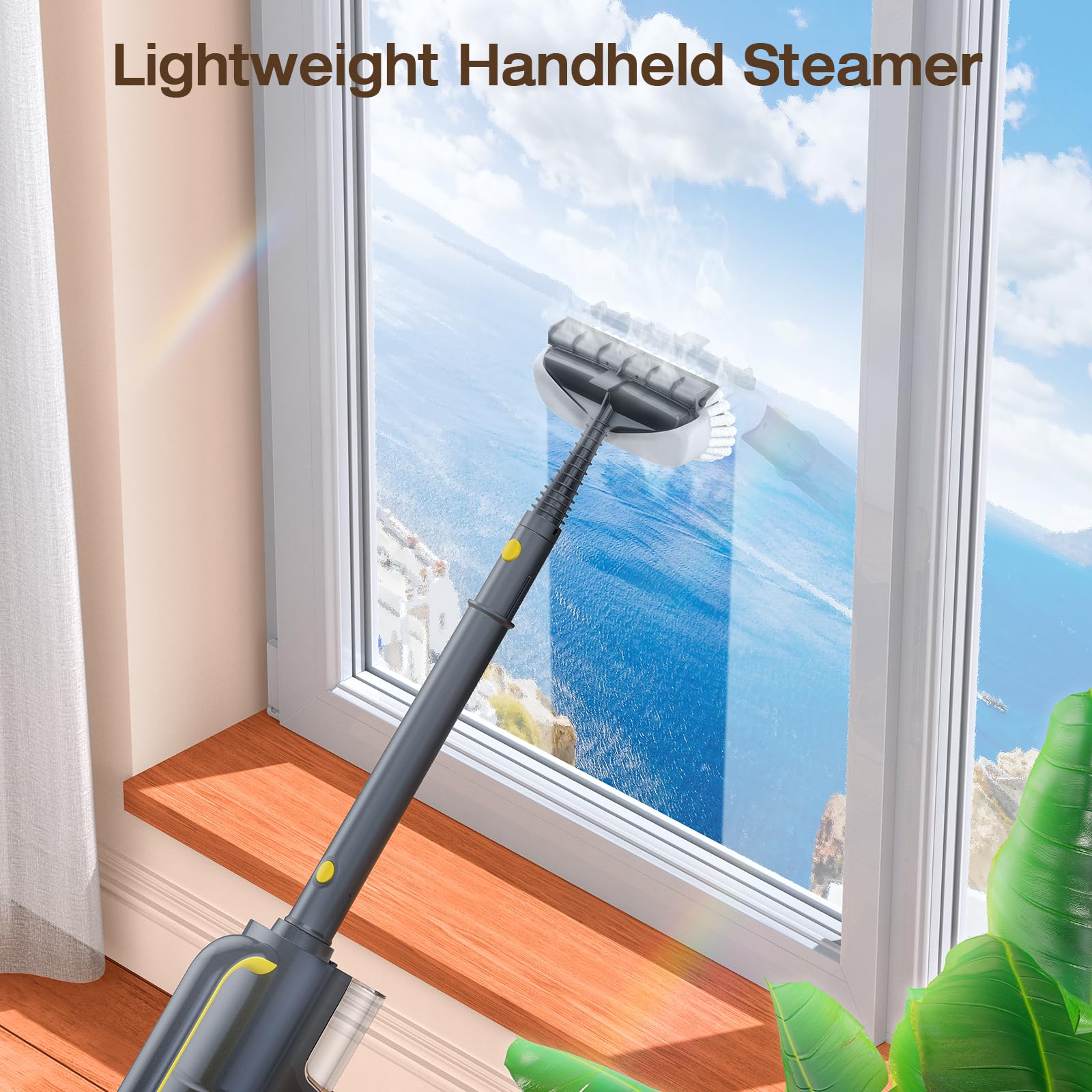 ScrubWiz 10-in-1 attachments enable windows, grills, clothing care.