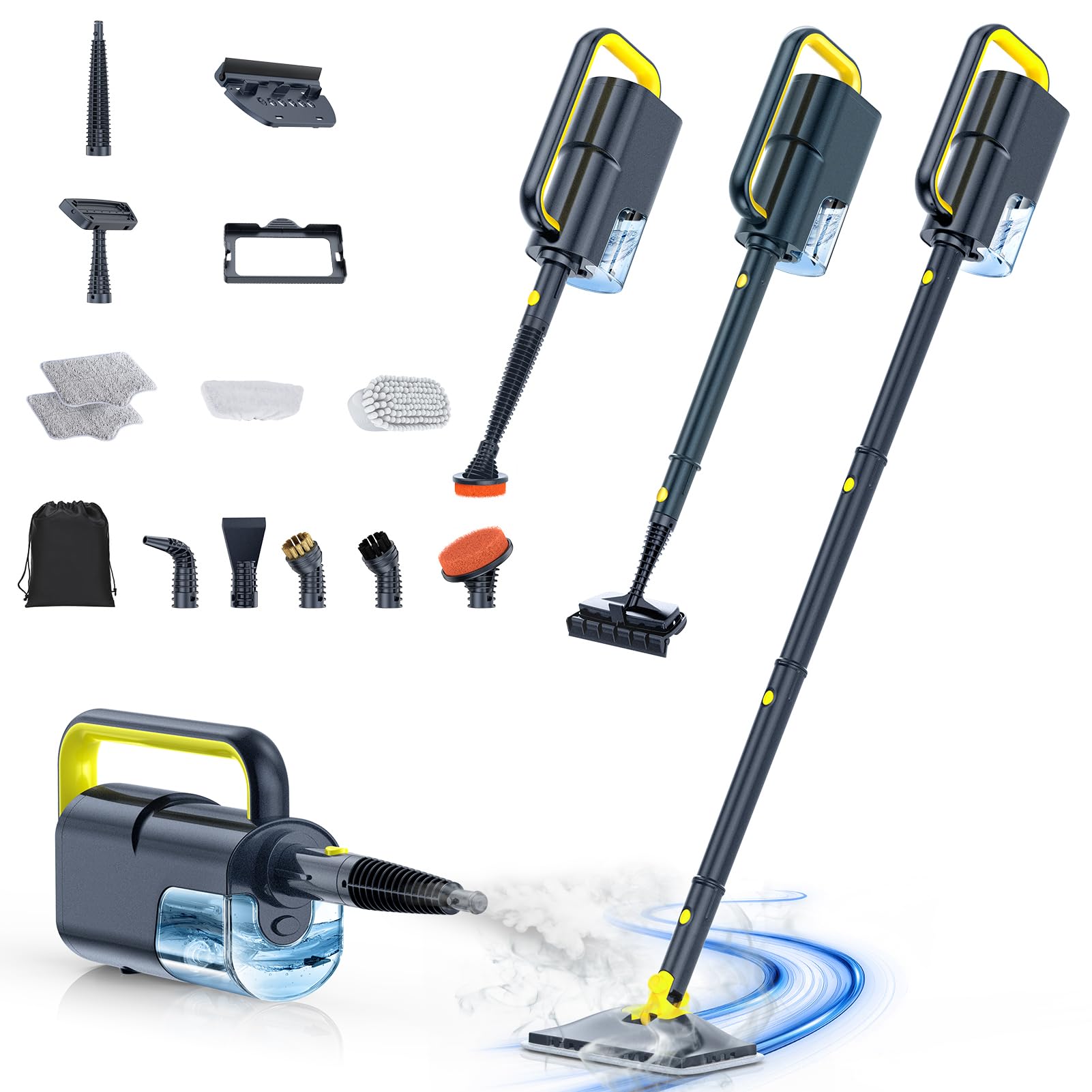 ScrubWiz steam mop ideal for fast floor cleaning on tiles or wood.