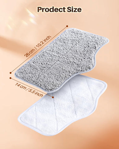 ScrubWiz steam mop pads compatible with most steam mops for versatile cleaning