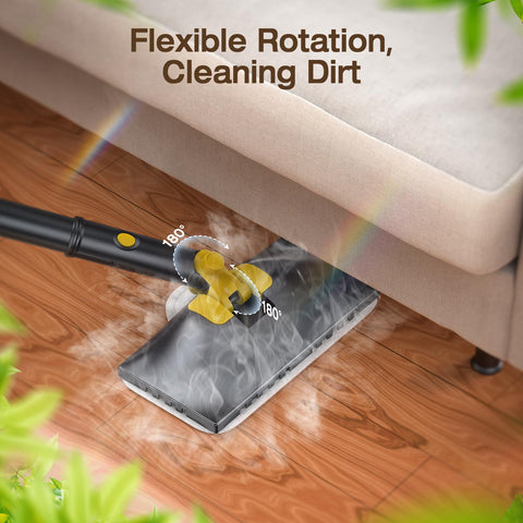 ScrubWiz heats in 10 seconds for fast, water-only cleaning.