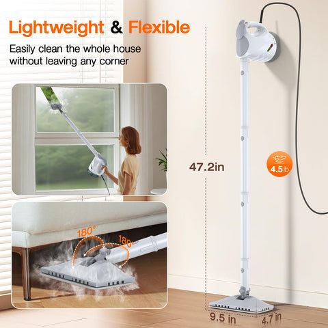 ScrubWiz window cleaner with squeegee delivers streak-free glass