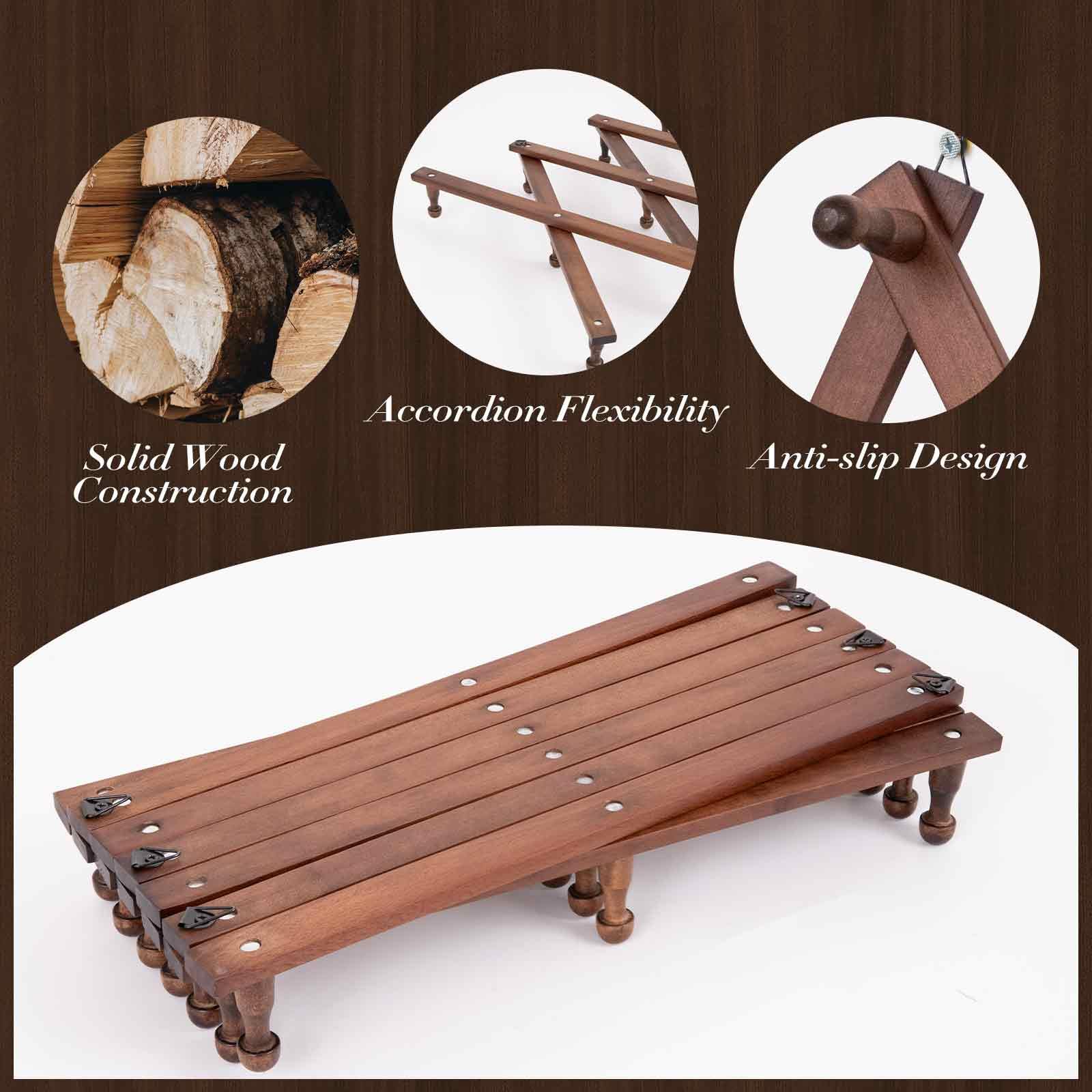 SCUNDA accordion wall hanger expanded length displaying versatile storage capacity