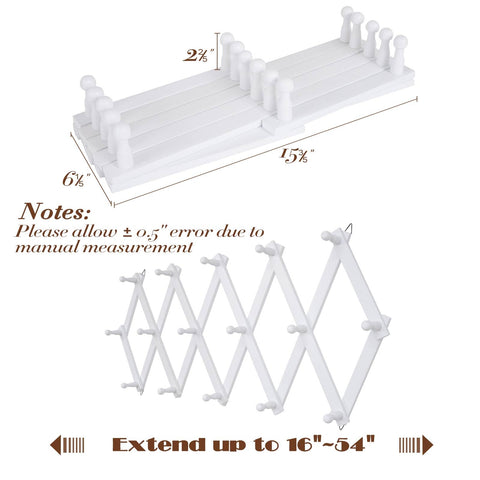 SCUNDA expandable coat rack on wall saves space in small entryways