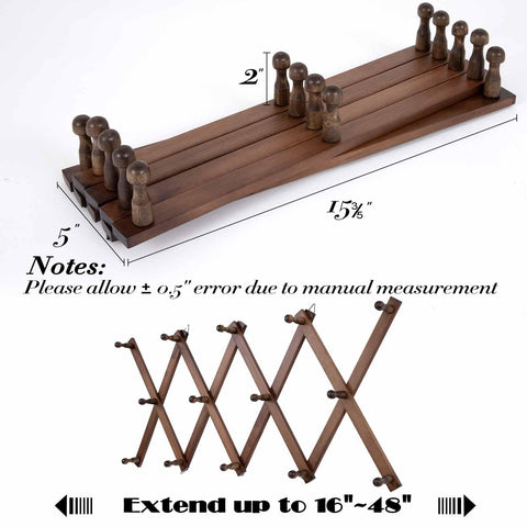 SCUNDA expandable wall rack fits compact spaces in entryways.