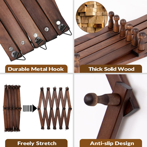 SCUNDA solid lotus wood brown finish adds natural warmth and durable support.
