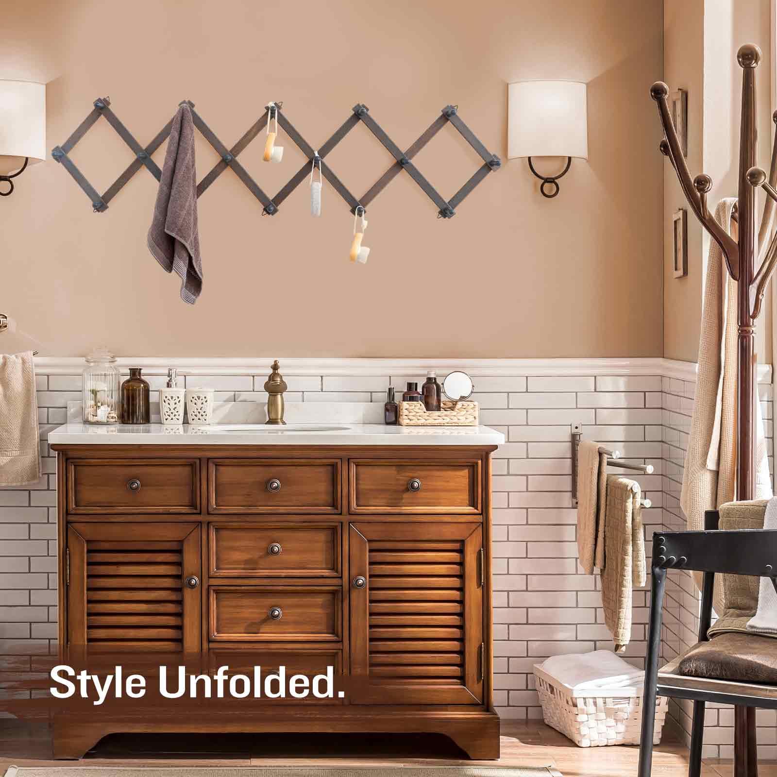 SCUNDA shabby grey finish complements a variety of interior decors