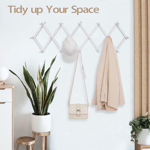 SCUNDA wall-mounted mug rack provides easy access to cups