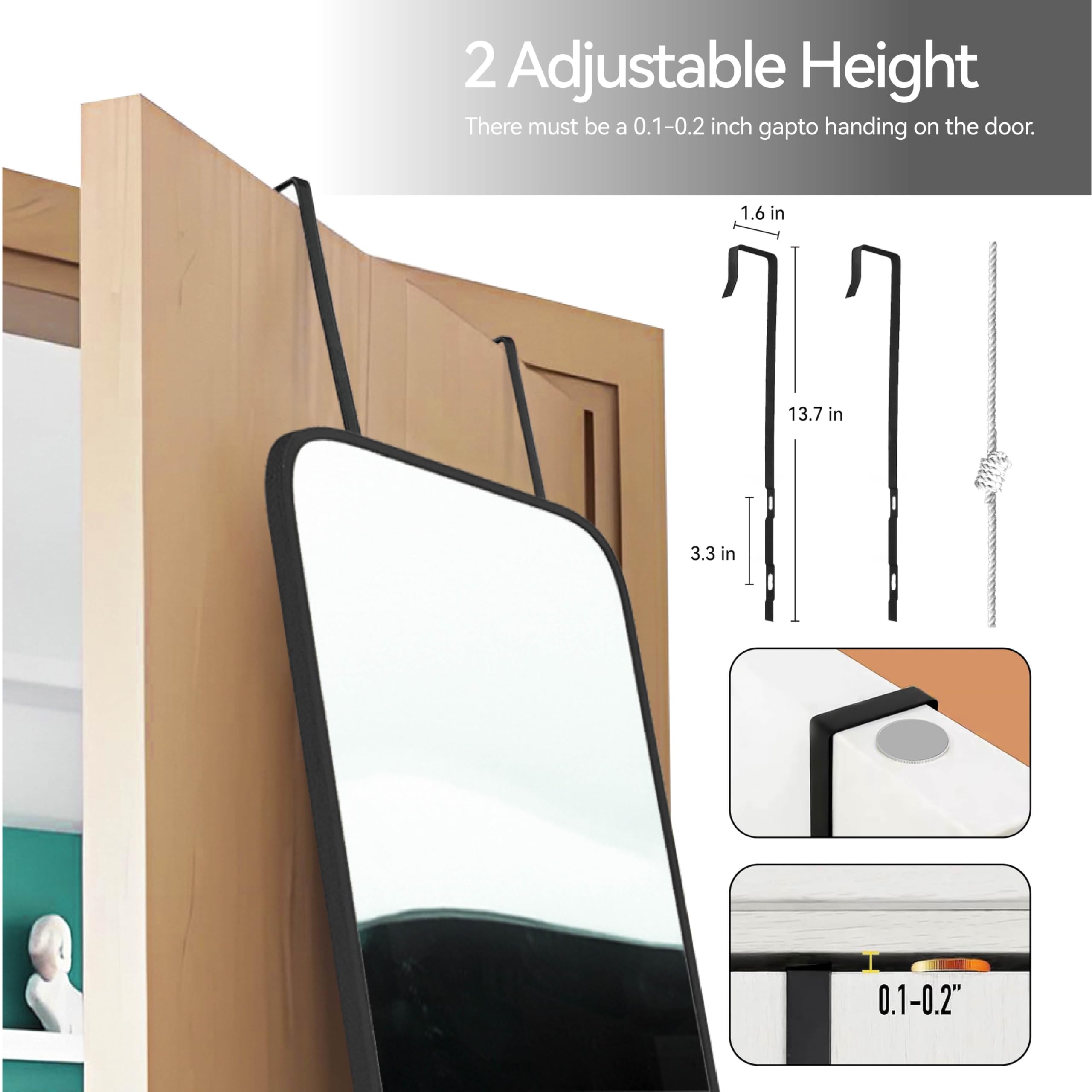 SCWF-GZ crystal-clear HD reflection ideal for outfit checks