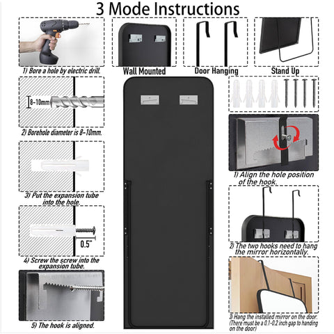 SCWF-GZ 3-way installation kit included for flexible placement