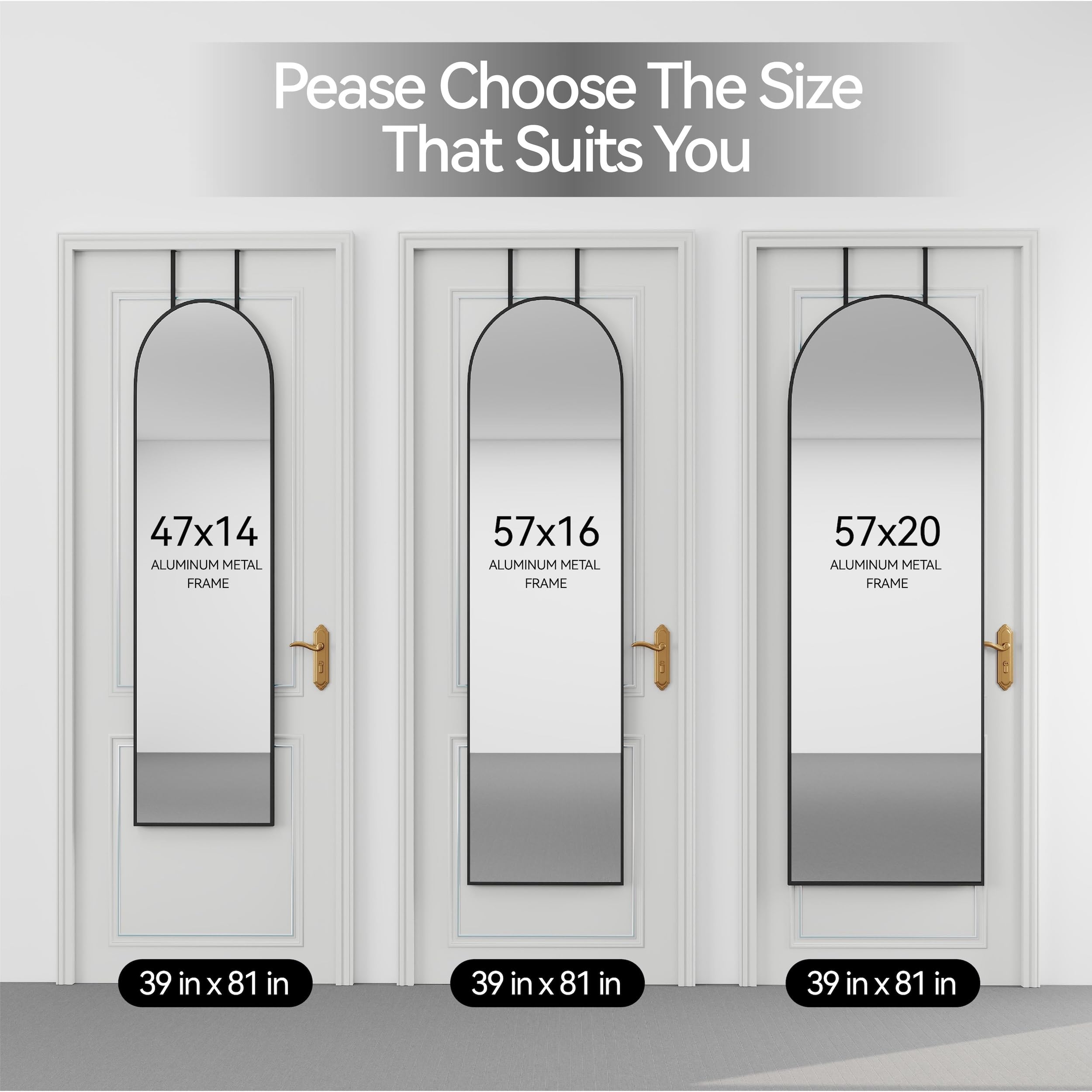 SCWF-GZ versatile mirror suitable for entryway, bedroom, or living room.