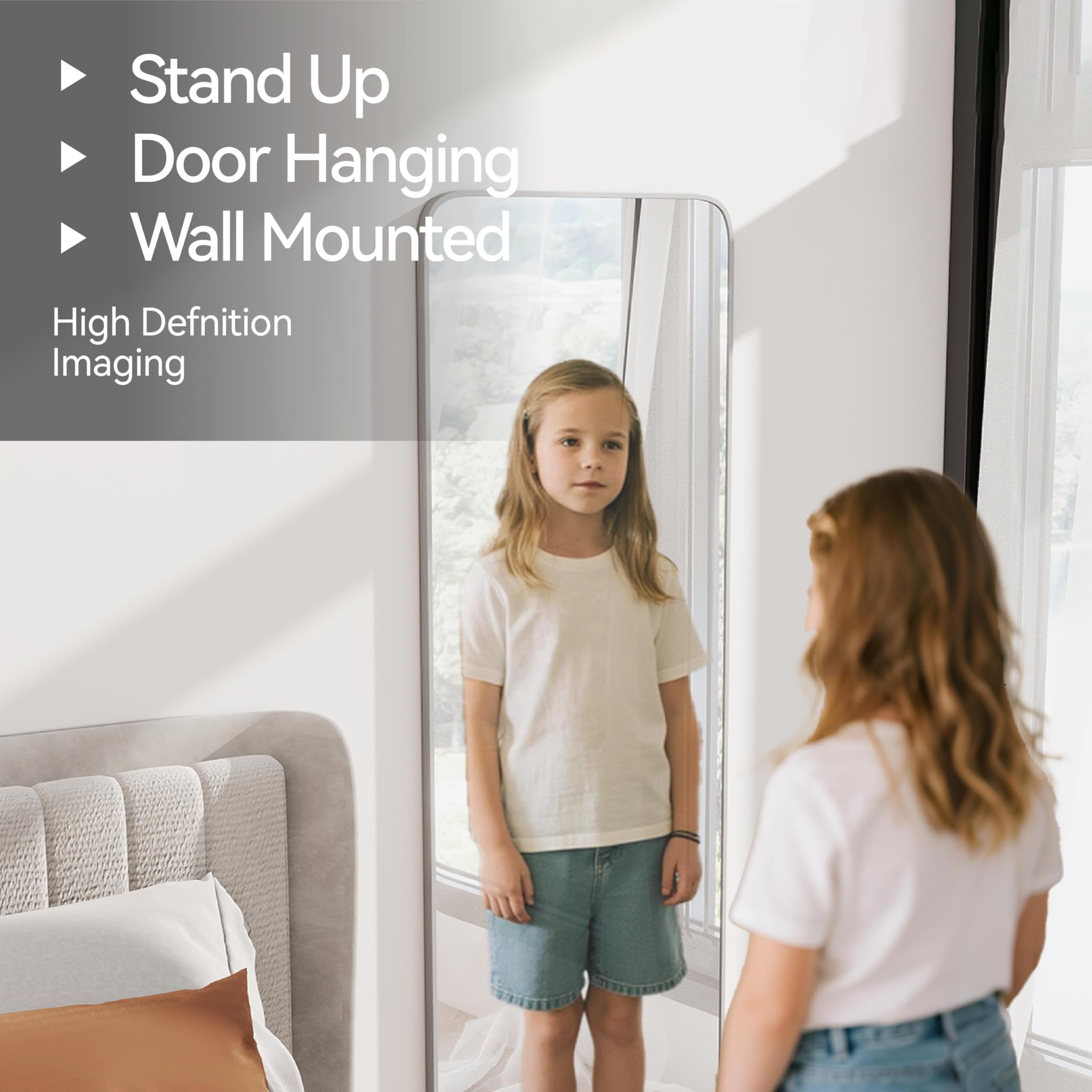 SCWF-GZ entryway and bedroom mirror enhances decor and practicality