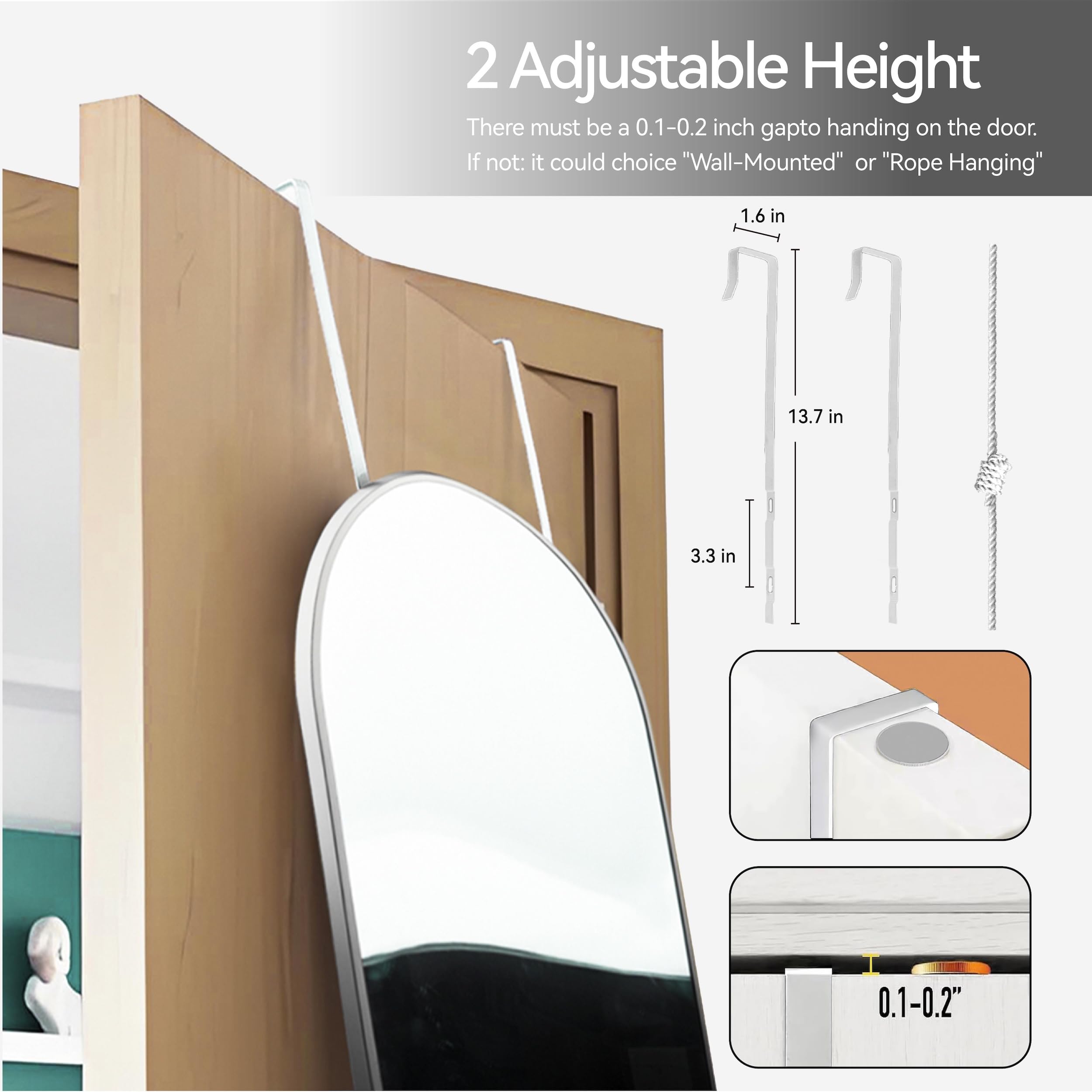 SCWF-GZ ultra-thin metal-frame mirror adds depth with a contemporary edge.
