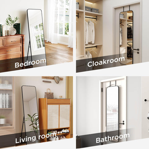 SCWF-GZ wall-mounted mirror with aluminum frame adds modern depth to rooms