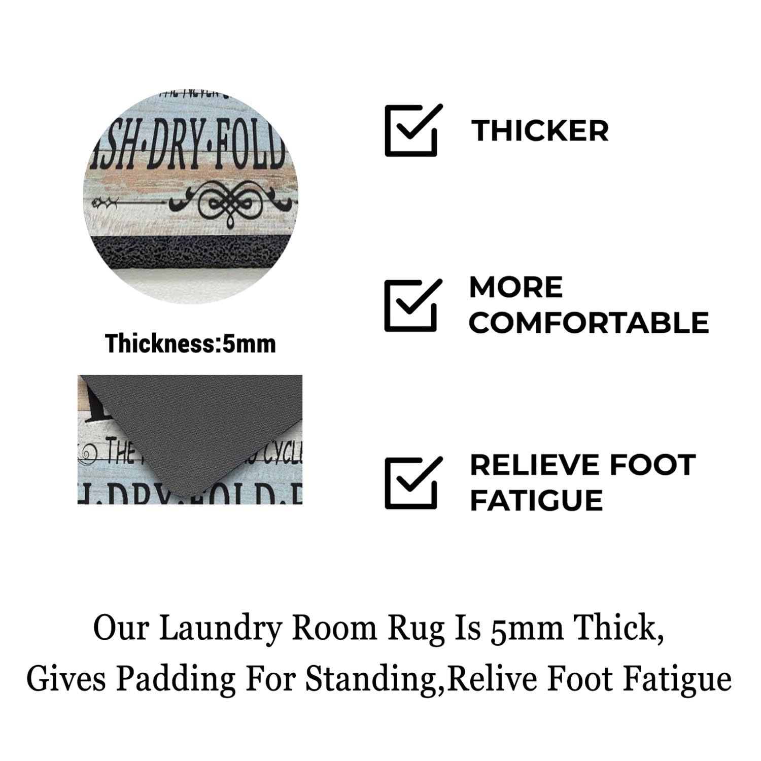 sdhinlwo multiroom-use floor mat fits kitchen, hallway, bathroom, and more.