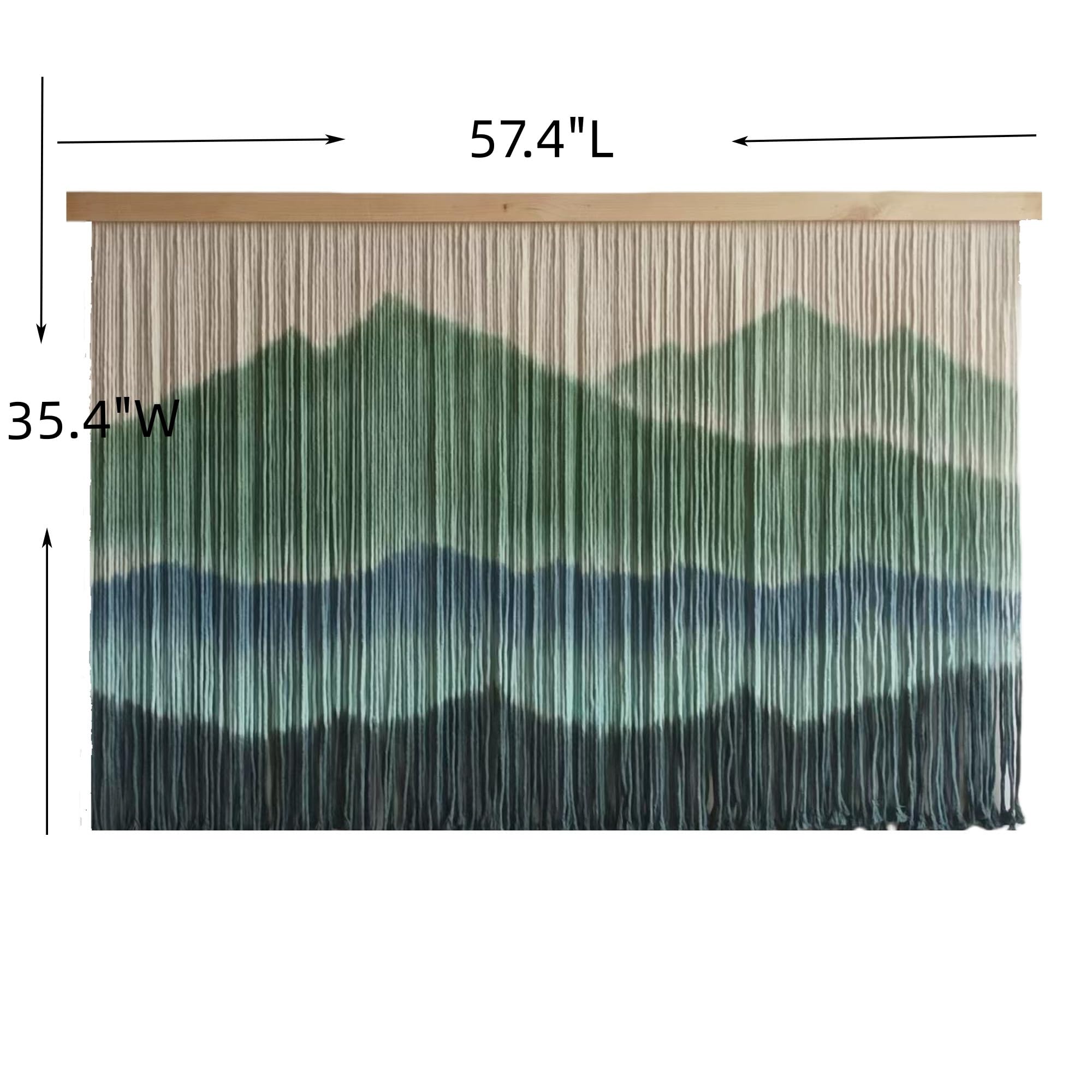 Sdjazl easy-install macrame wall hanging includes hooks and rope for quick setup