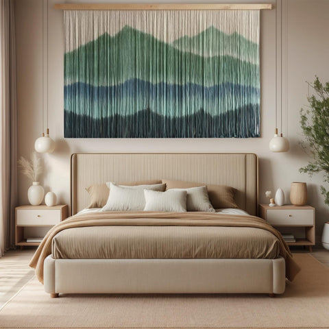 Sdjazl handmade wall art dyed variations bring unique color and character to interiors