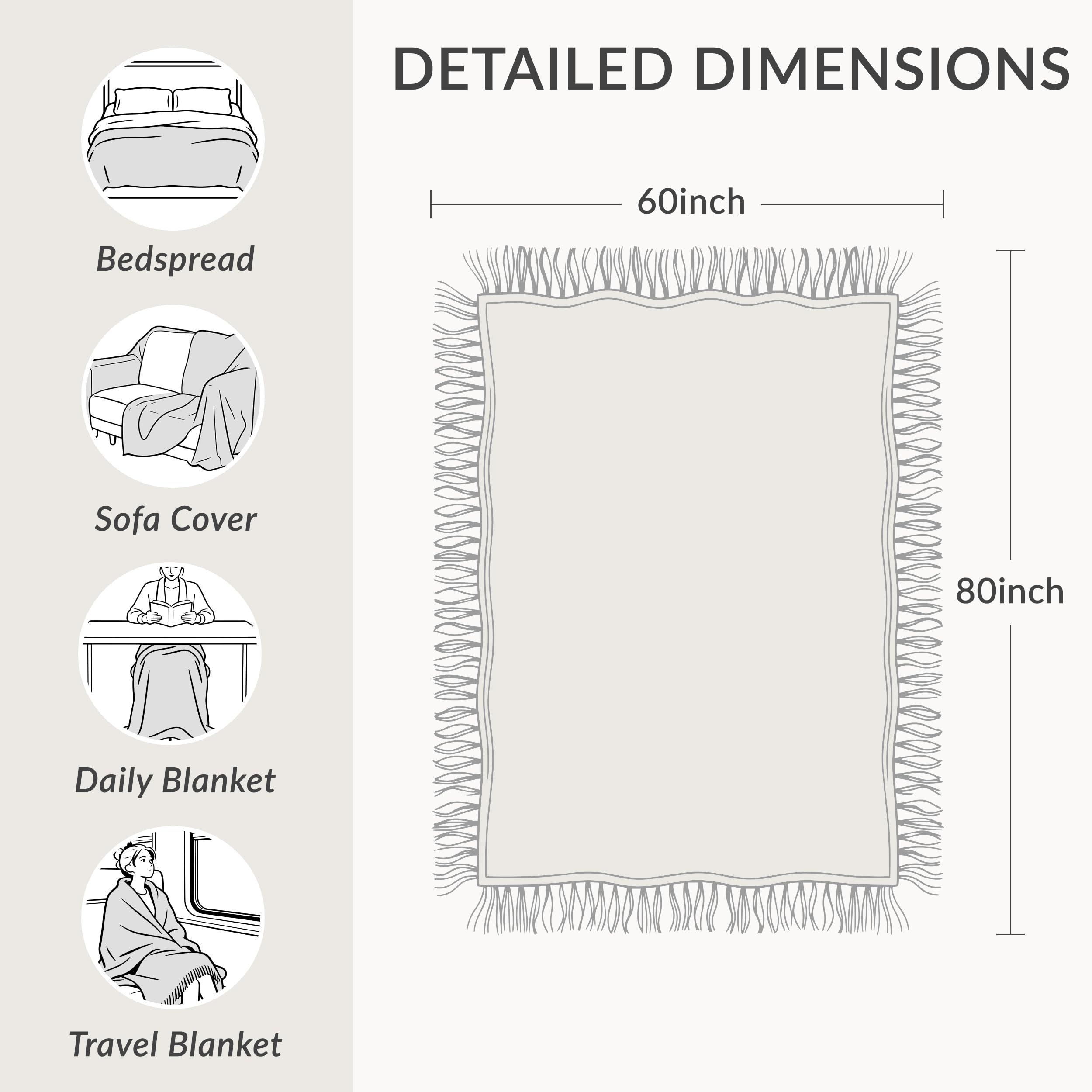 SE SOFTEXLY cotton blanket close-up reveals soft weave and breathable comfort.
