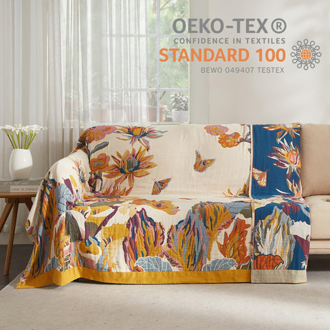 SE SOFTEXLY vintage farmhouse pattern adds rustic charm