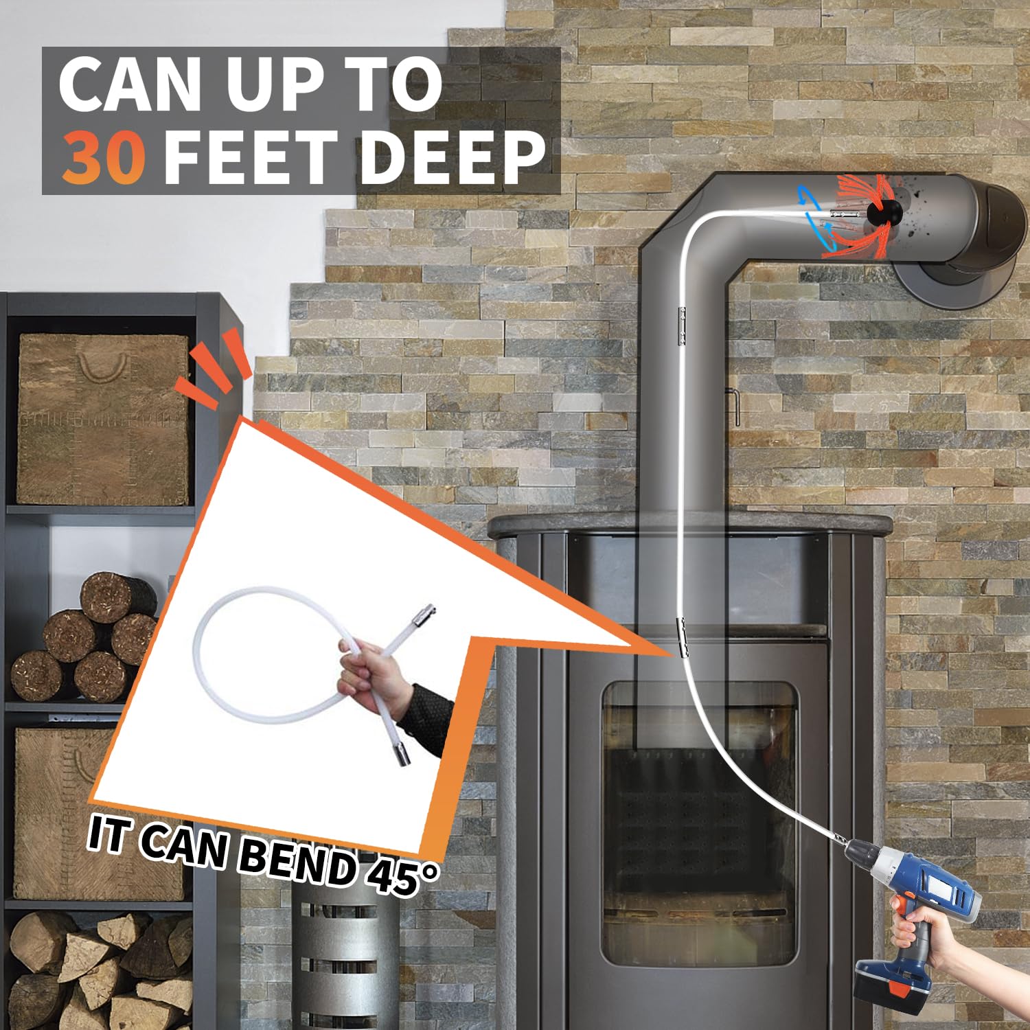 Sealegend drill adapter showcasing drill-powered cleaning efficiency
