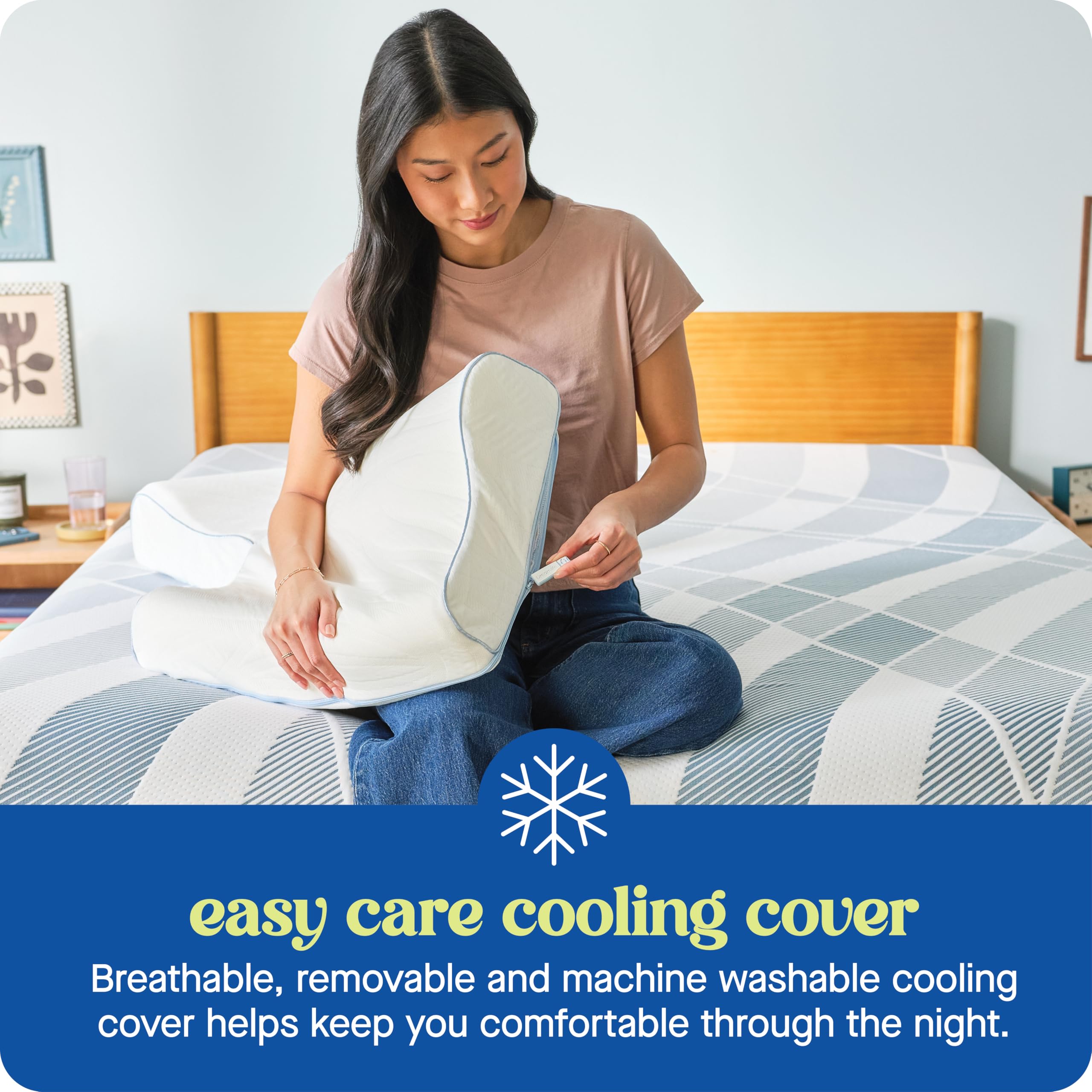 Sealy Dreamlife pillow ideal for side sleeping with stable neck support.