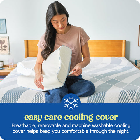 Sealy Dreamlife pillow ideal for side sleeping with stable neck support.
