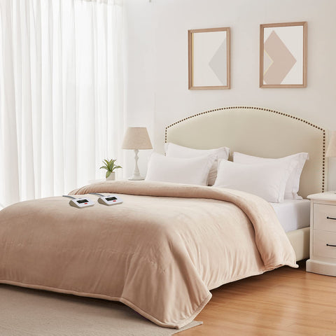 Sealy electric blanket with ETL and FCC safety certifications.