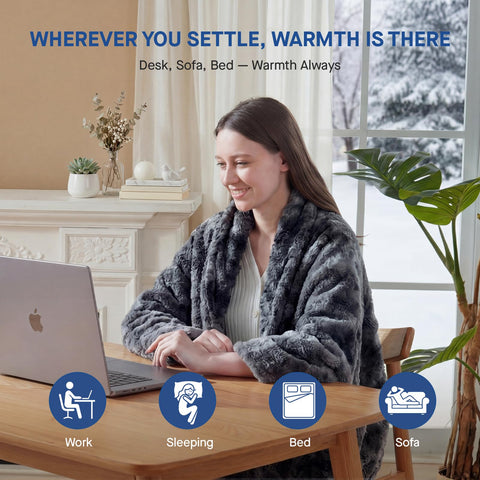 Sealy electric blanket throw ETL-certified for trusted safety