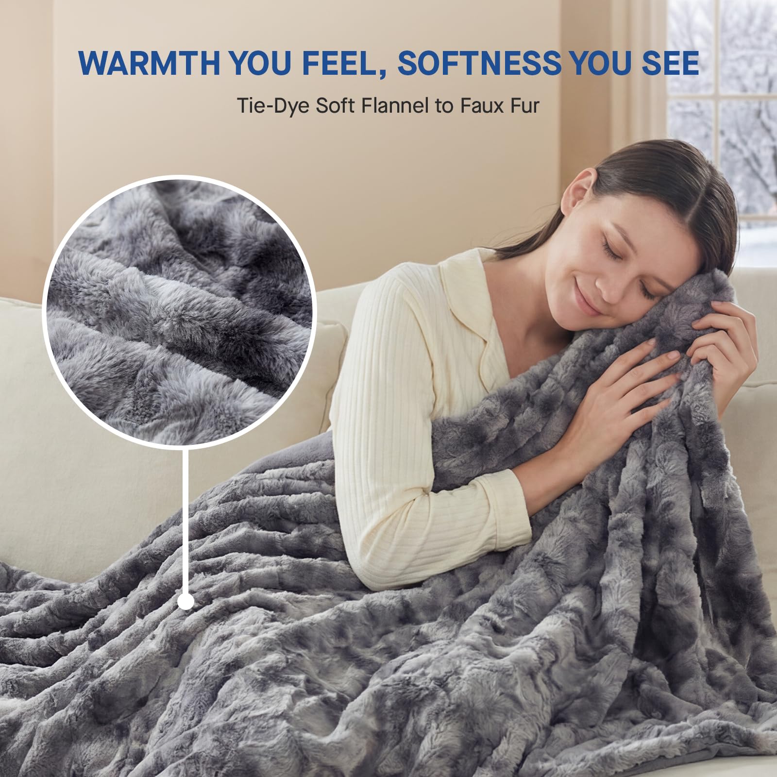 Sealy electric blanket throw quick heat in 15 minutes for fast warmth