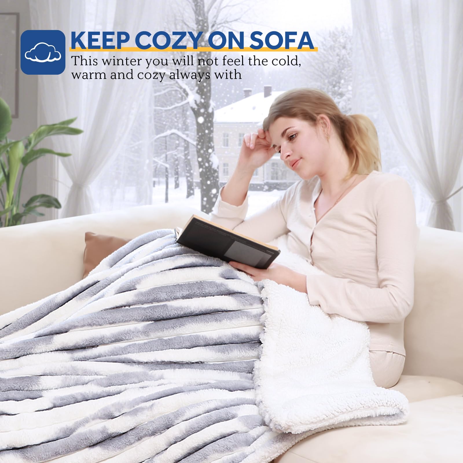 Careable Sealy blanket is machine washable for easy upkeep