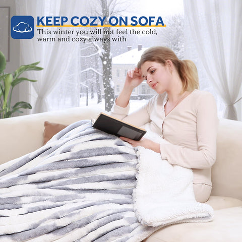 Careable Sealy blanket is machine washable for easy upkeep
