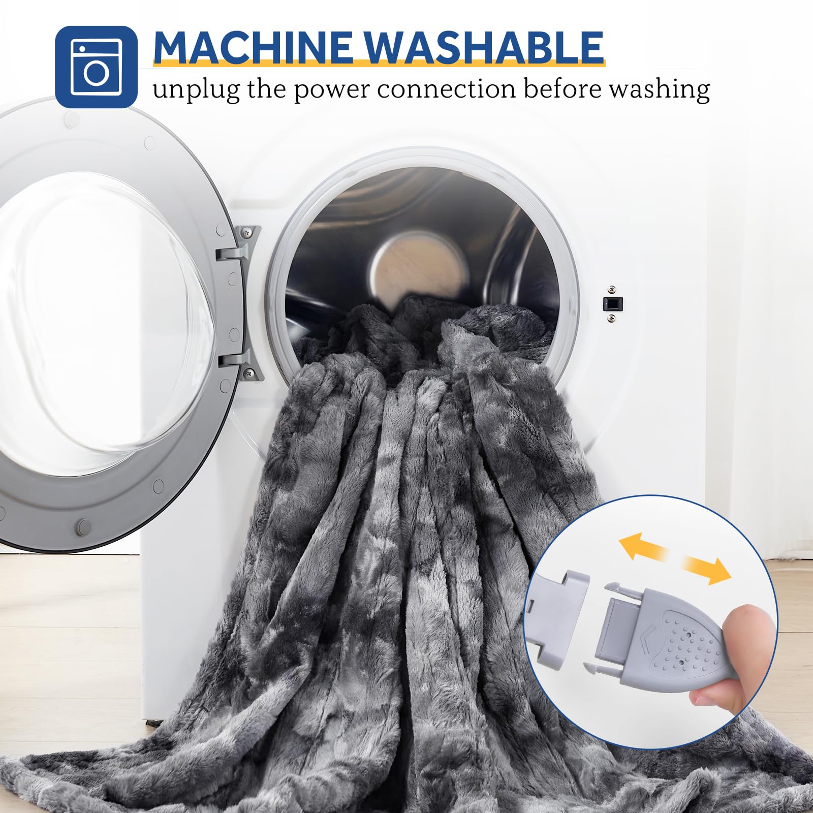 Sealy electric blanket throw soft plush texture for cozy evenings
