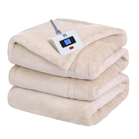Sealy electric blanket twin with heat controls for customizable warmth.