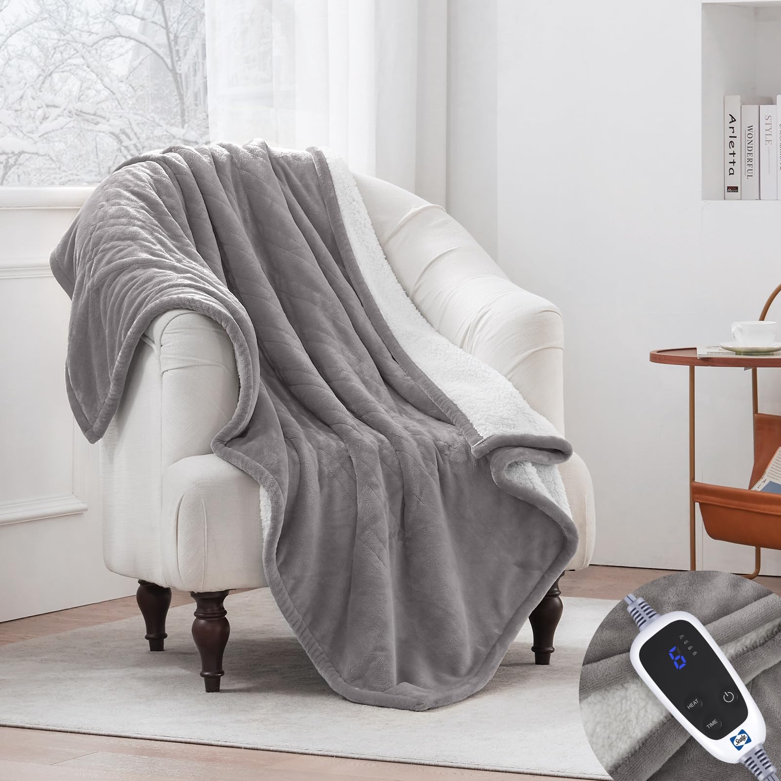 Sealy blanket features auto shut-off timer for safe use