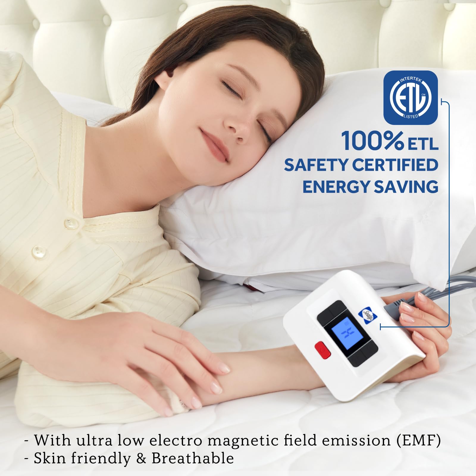 Energy-efficient warmth from Sealy heated mattress pad for cozy nights