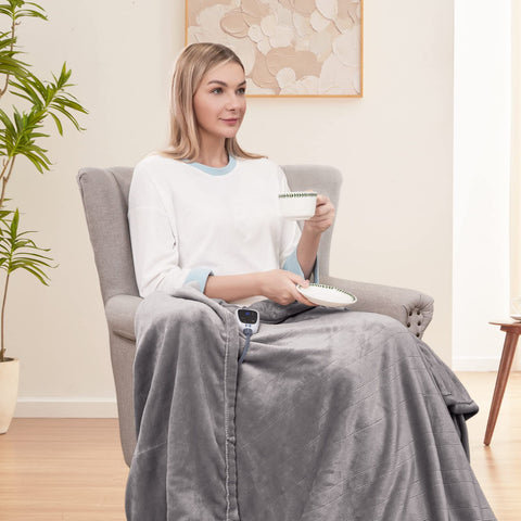 Sealy throw in a living room ready for instant warmth.