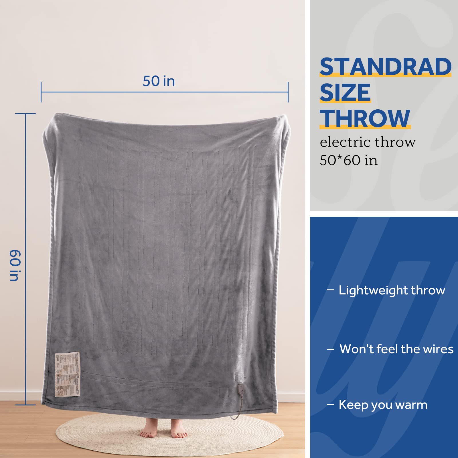 Sealy heated throw in washing cycle, machine washable.