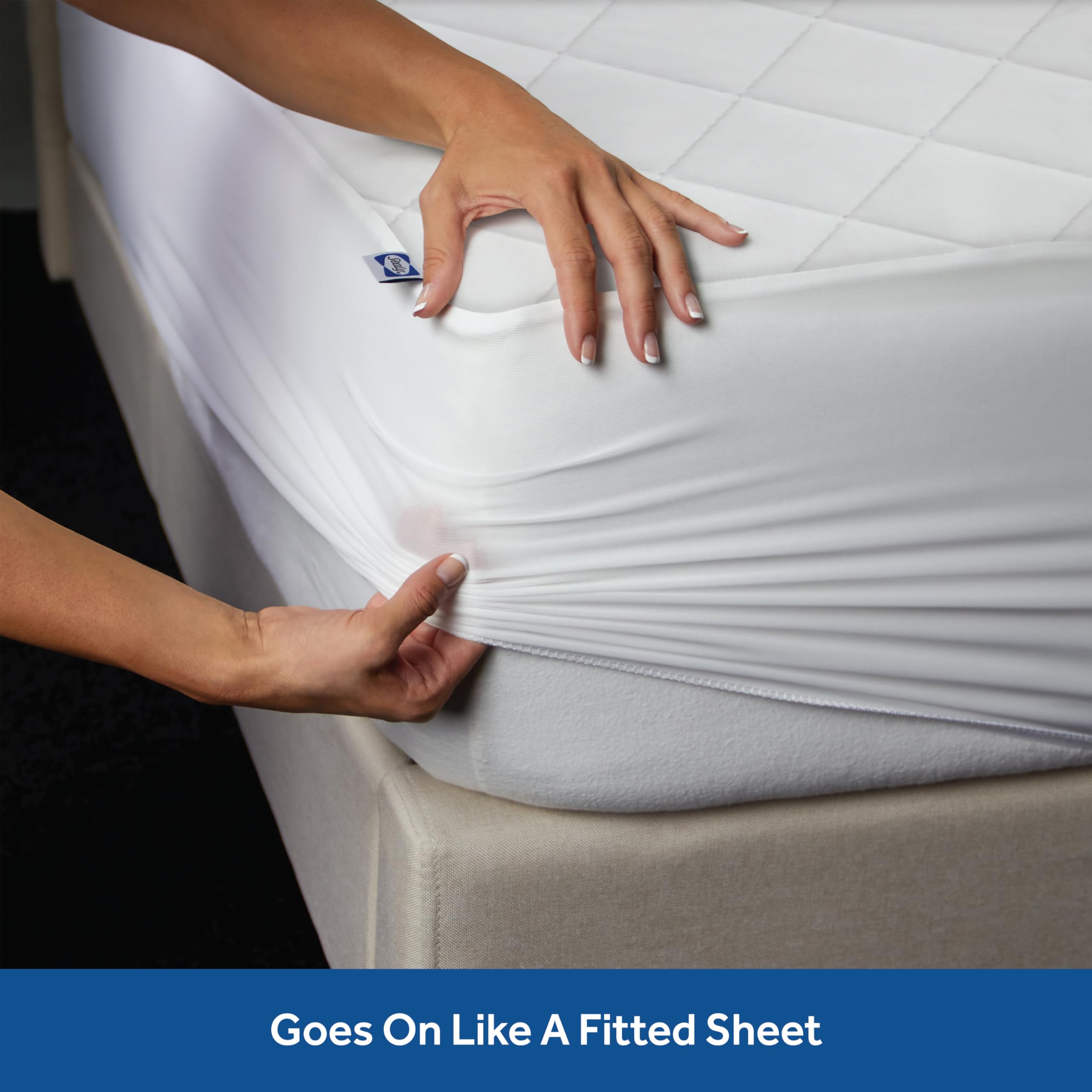 Sealy King-Size 18-Deep Fit adapts for a snug, even sleeping surface