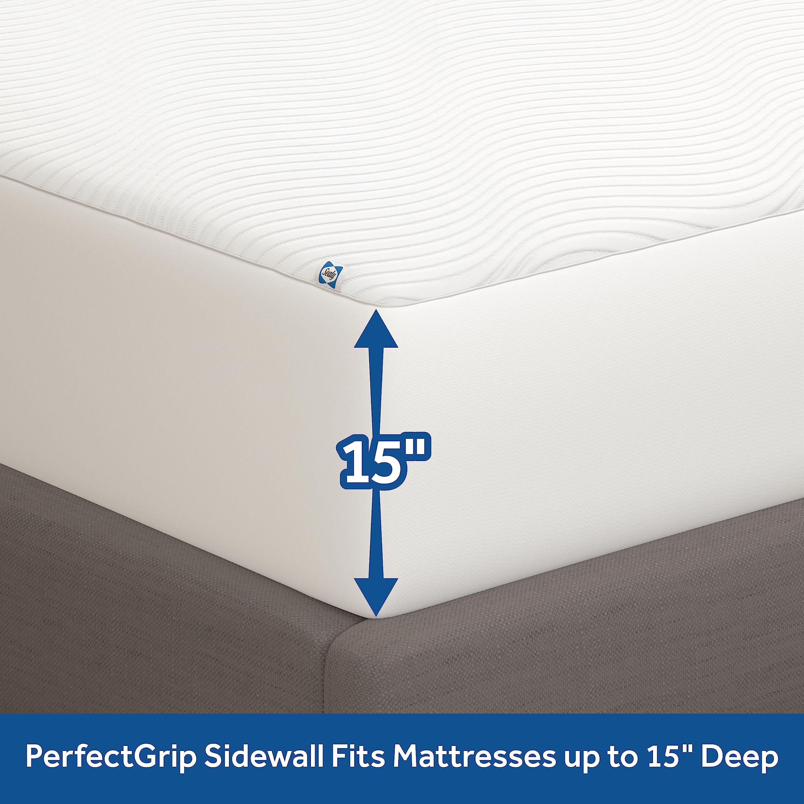 Sealy Soft Comfort Top fabric offers a plush, quiet surface.